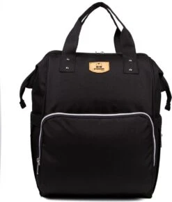 Pochon Baby - Luiertas Zwart - Thermosvakken - Kinderwagen Vriendelijk - Grote Capaciteit - 27,7 Liter