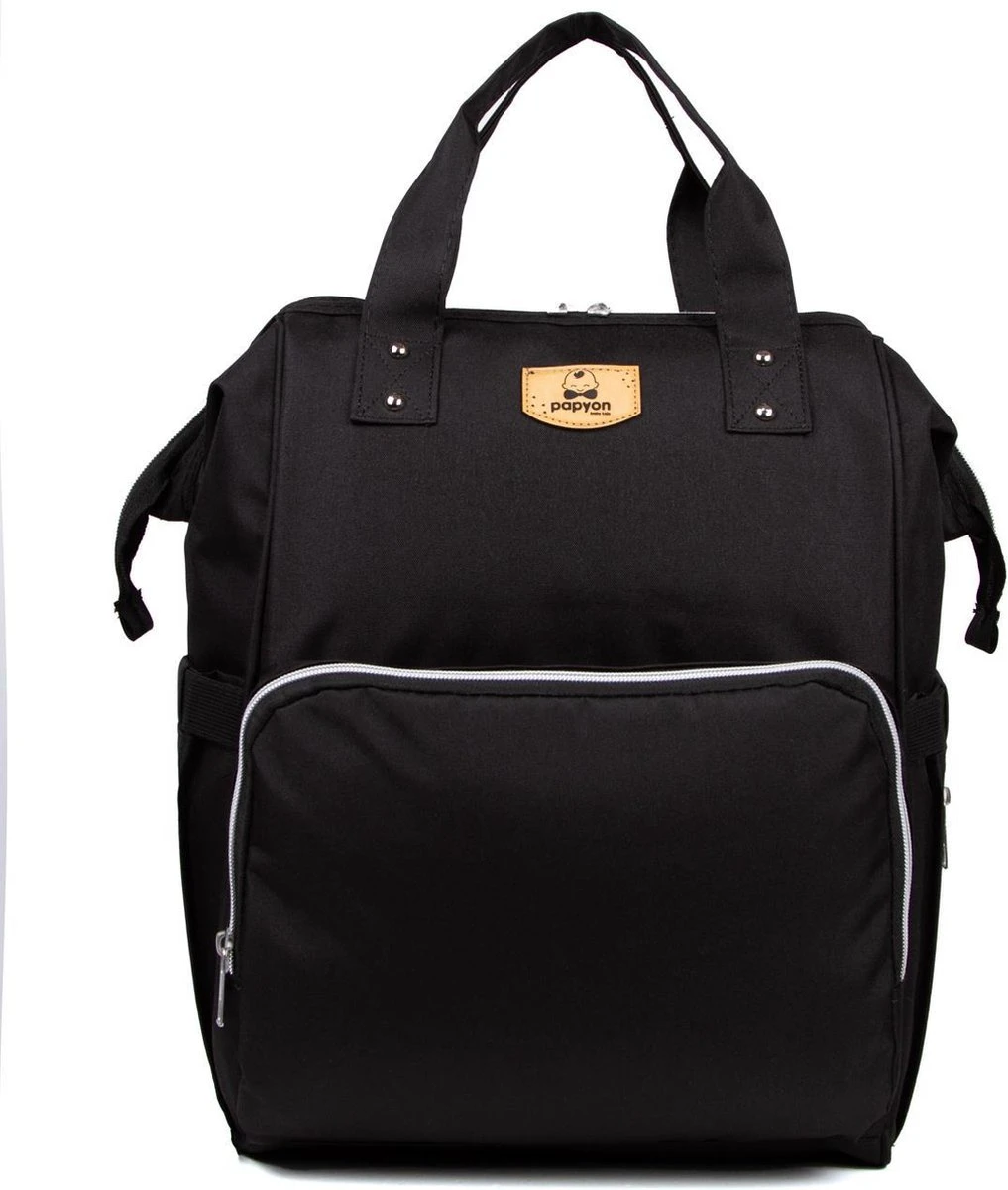 Pochon Baby - Luiertas Zwart - Thermosvakken - Kinderwagen Vriendelijk - Grote Capaciteit - 27,7 Liter 1 Pochon Baby - Luiertas Zwart - Thermosvakken - Kinderwagen Vriendelijk - Grote Capaciteit - 27,7 Liter