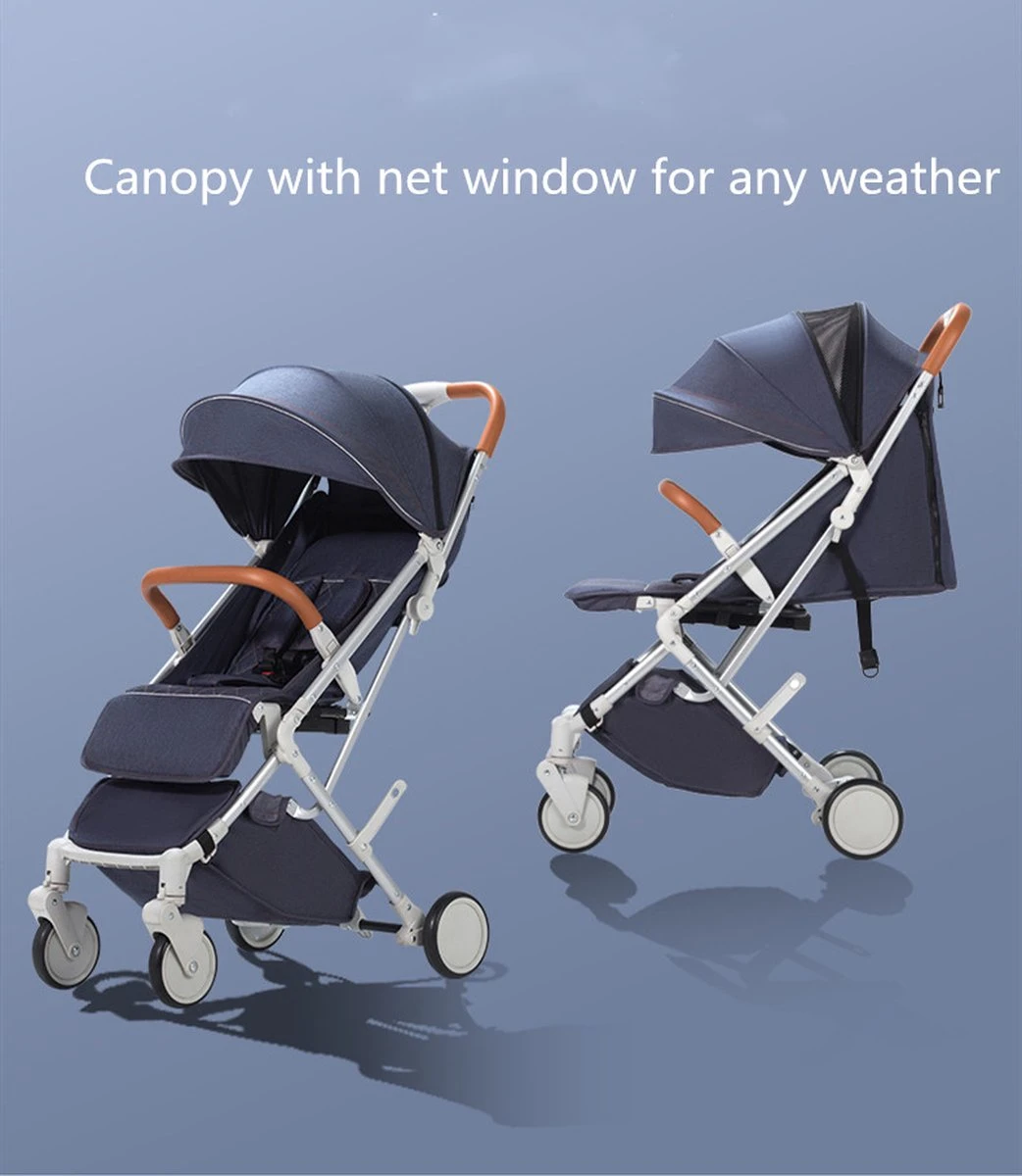 WOOSH New Buggy - Zwart - One Hand Folding - 3 Slaapstanden - Wandelwagen Tot 25 Kg - Regenhoes - Bekerhouder - Muggennet 8 WOOSH New Buggy - Zwart - One Hand Folding - 3 Slaapstanden - Wandelwagen Tot 25 Kg - Regenhoes - Bekerhouder - Muggennet - Afbeelding 8