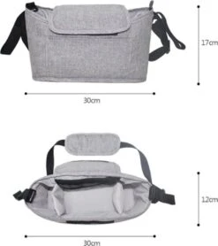 Wandelwagen Tas | Luiertas | Organizer | 30 X 17 CM | Bevestig Aan Kinderwagen | Mama | Baby | -Baby Kinderwagen Serie Winkel 1067x1200 4
