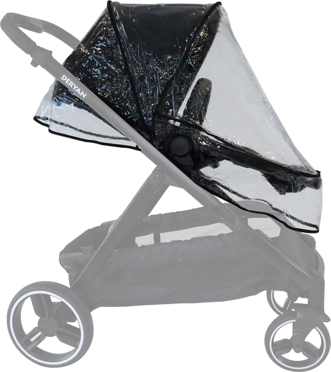Deryan Evy Buggy Regenhoes - Transparant Regenscherm Voor Kinderwagen - Regenkap 2 Deryan Evy Buggy Regenhoes - Transparant Regenscherm Voor Kinderwagen - Regenkap - Afbeelding 2