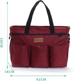 Merkloos Decopatent® Luiertas Schoudertas - Baby Verzorgingstas - Incl Verschoningsmatje & Flessenhouder - Vakken - Jongens/Meisjes - Grijs -Baby Kinderwagen Serie Winkel 1095x1200 3