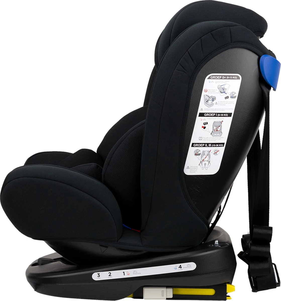 Autostoel Novi Baby® Goliath Premium 0-1-2-3 Isofix Rotation All Black 2 Autostoel Novi Baby® Goliath Premium 0-1-2-3 Isofix Rotation All Black - Afbeelding 2