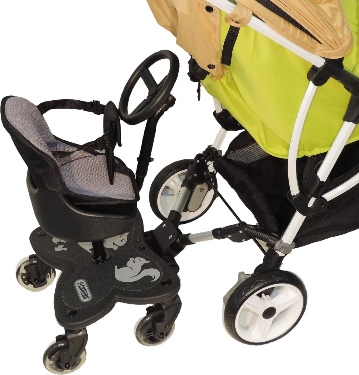 COZY C RIDER Meerijdplankje - Met Zitje En Stuur 2 COZY C RIDER Meerijdplankje - Met Zitje En Stuur - Afbeelding 2