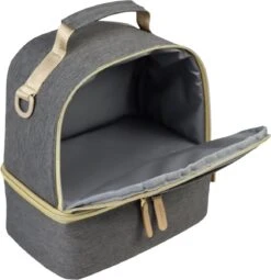 Youha® Tas - Kolftas - Moedermelk Koeltas - Babyfles Koeltas - Babymelk Koelen - Schoudertas & Rugtas - Kleur: Grijs - Reistas -Baby Kinderwagen Serie Winkel 1163x1200