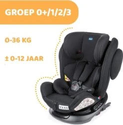 Chicco Autostoel Unico PLUS - Groep 0 1 2 3 - Isofix Bevestiging -Verstelbare Hoofdsteun - Zwart -Baby Kinderwagen Serie Winkel 1185x1200 1