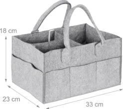 Relaxdays Luiertas Baby - Verzorgingstas Vilt - Organizer Luiers - Uitneembare Schotjes - Lichtgrijs 15 Relaxdays Luiertas Baby - Verzorgingstas Vilt - Organizer Luiers - Uitneembare Schotjes - Lichtgrijs -Baby Kinderwagen Serie Winkel 1200x1057 1