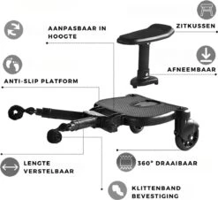 Merkloos Kinderwagen/Buggy Meerijdplankje - Kant & Klaar - In Elkaar Gezet - Universeel – Met Zitje – Verstelbaar – Zwart 8 Merkloos Kinderwagen/Buggy Meerijdplankje - Kant & Klaar - In Elkaar Gezet - Universeel – Met Zitje – Verstelbaar – Zwart -Baby Kinderwagen Serie Winkel 1200x1096 1
