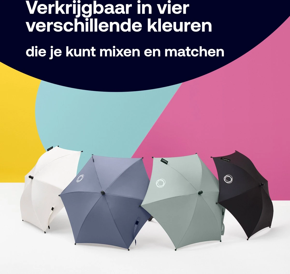 Bugaboo Kinderwagen Parasol - Zwart 10 Bugaboo Kinderwagen Parasol - Zwart - Afbeelding 10