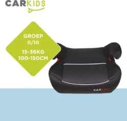 Carkids Auto Zitverhoger Grijs | Autostoeltje Groep 2-3 | Kinderen Van 3,5-12 Jaar | 15-36 Kg -Baby Kinderwagen Serie Winkel 1200x1150 15