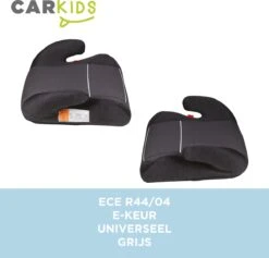 Carkids Auto Zitverhoger Grijs | Autostoeltje Groep 2-3 | Kinderen Van 3,5-12 Jaar | 15-36 Kg -Baby Kinderwagen Serie Winkel 1200x1150 16