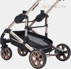 Merkloos Lioretti® Luxe Baby Buggy 3 In 1 | Baby Wagen | Kinderwagen Met Stoel En Wieg | Inklapbaar | Hoge Kwaliteit | Combi | Zwart -Baby Kinderwagen Serie Winkel 1200x1168 2