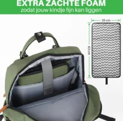 Brisby Slijtvaste Luiertas – Verzorgingstas – Met Buggymontage - Groen -Baby Kinderwagen Serie Winkel 1200x1179 2