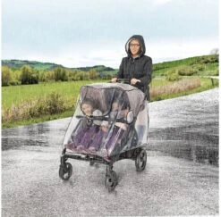 Reer - Regenhoes Tweelingwagen - Regenscherm Voor Dubbele Buggy En Kinderwagen - Hoes Voor Duo Buggy, Duowagen, Duo Kinderwagen - RainCover Twin -Baby Kinderwagen Serie Winkel 1200x1180 7