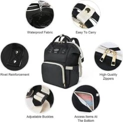 Premium Baby Luierrugzak - Baby Tas - Luiertas Met Grote Capaciteit - Multifunctionele Waterdichte Pamper Tas - Zwangerschap Tas - Kraamcadeau - Baby Shower -Baby Kinderwagen Serie Winkel 1200x1192 1