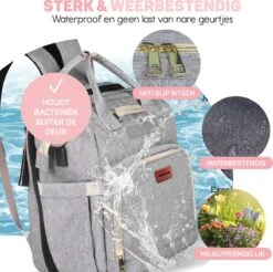 Vulpes BabyCare® Luiertas Rugzak - Luiertassen Met Babybed - Grote Luiertas Met Wieg- Luiertas Verzorgingstas Met Babybedje - Verzorgingsrugzak - Grijs 24 Vulpes BabyCare® Luiertas Rugzak - Luiertassen Met Babybed - Grote Luiertas Met Wieg- Luiertas Verzorgingstas Met Babybedje - Verzorgingsrugzak - Grijs -Baby Kinderwagen Serie Winkel 1200x1193 2