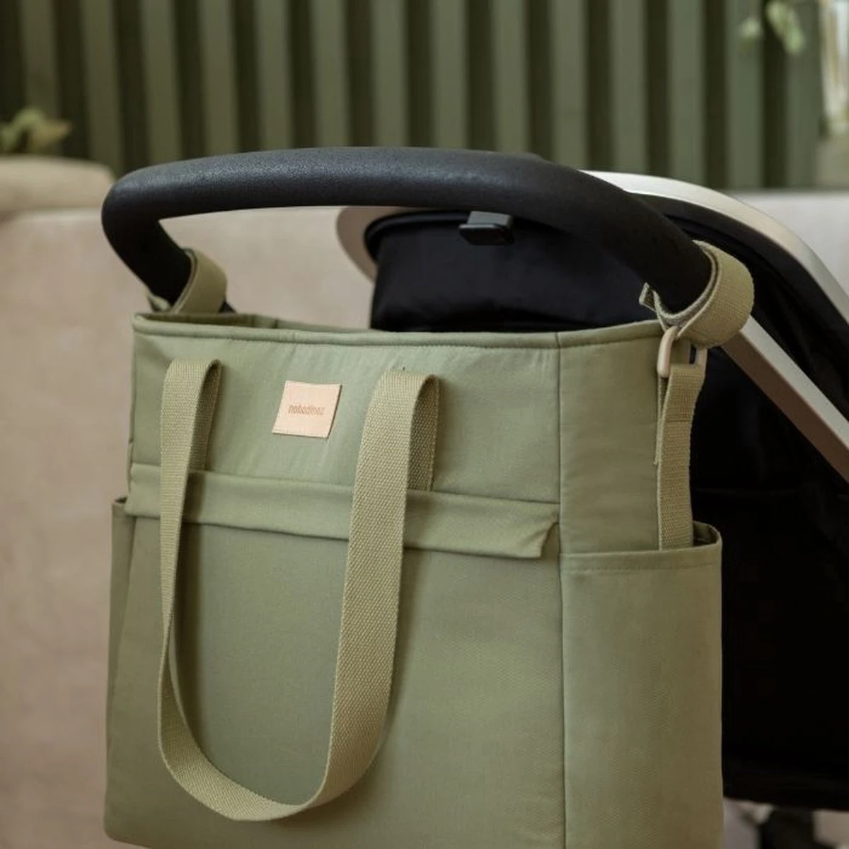 Nobodinoz Baby On The Go Luiertas Olive Green 5 Nobodinoz Baby On The Go Luiertas Olive Green - Afbeelding 5