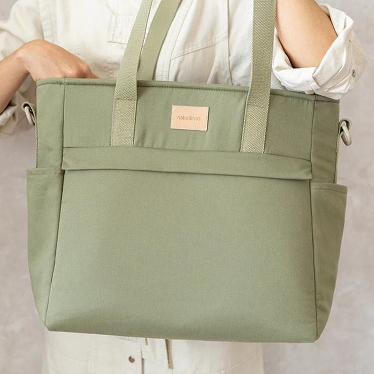 Nobodinoz Baby On The Go Luiertas Olive Green 14 Nobodinoz Baby On The Go Luiertas Olive Green - Afbeelding 14