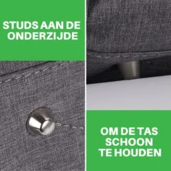 Brisby Slijtvaste Luiertas - Verzorgingstas Groot - Grijs - Inclusief Verschoonmatje - Isoleervakken - Fopspeen Houder - Makkelijk Te Bevestigen Aan De Kinderwagen -Baby Kinderwagen Serie Winkel 1200x1200 132