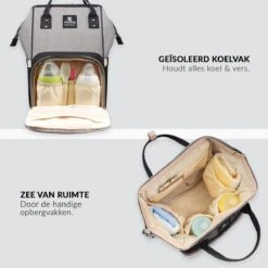 Buxibo Luier- En Verzorgingstas Inclusief USB Oplaadstation - Baby Rug Tas Met Isoleervak - Diaper Backpack Bag - Reis Rugzak - Grote Capaciteit - 23.8L - Zwart -Baby Kinderwagen Serie Winkel 1200x1200 138