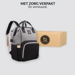 Buxibo Luier- En Verzorgingstas Inclusief USB Oplaadstation - Baby Rug Tas Met Isoleervak - Diaper Backpack Bag - Reis Rugzak - Grote Capaciteit - 23.8L - Zwart -Baby Kinderwagen Serie Winkel 1200x1200 143