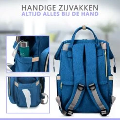 Luiertas Rugzak - Gratis Flessenwarmer En Gratis Kinderwagen Haken - Eindeloos Opbergruimte - Ruime Luiertas - Draaggemak - Donker Blauw -Baby Kinderwagen Serie Winkel 1200x1200 203