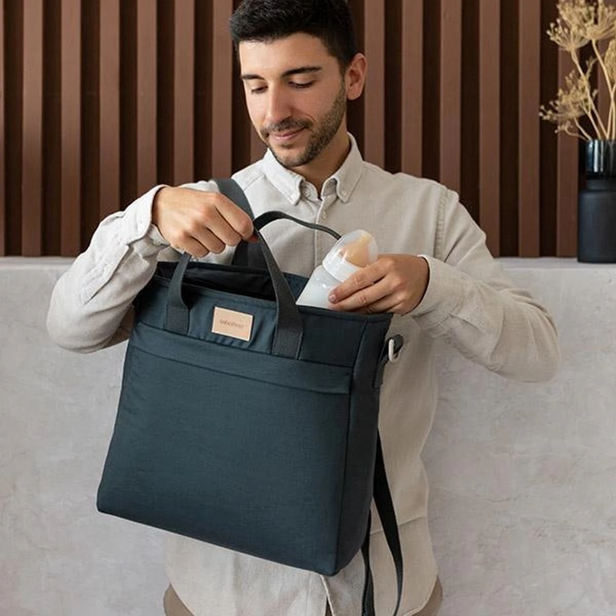 Nobodinoz Baby On The Go Luiertas Rugzak Carbon Blue 4 Nobodinoz Baby On The Go Luiertas Rugzak Carbon Blue - Afbeelding 4