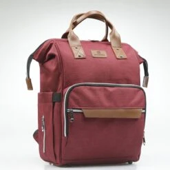 Periwinkle - Luiertassen - Waterproof Baby Verzorgingstas - Baby Rugzak - Luiertas - Verzorgingstas - Linnen - Bordeaux -Baby Kinderwagen Serie Winkel 1200x1200 281