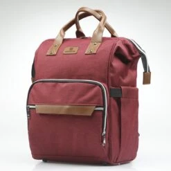 Periwinkle - Luiertassen - Waterproof Baby Verzorgingstas - Baby Rugzak - Luiertas - Verzorgingstas - Linnen - Bordeaux -Baby Kinderwagen Serie Winkel 1200x1200 283