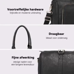 Miss Lulu Luier- En Verzorgingstas – Luiertas Set – Afneembare Draagtas - Duurzaam En Stijlvol – Zwart - Premium Kwaliteit- Grote Capaciteit - Unisex/Jongens/Meisjes (LT6638 BK) -Baby Kinderwagen Serie Winkel 1200x1200 307