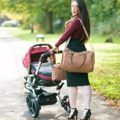 Miss Lulu Luier- En Verzorgingstas – Luiertas Set – Afneembare Draagtas - Duurzaam En Stijlvol – Zwart - Premium Kwaliteit- Grote Capaciteit - Unisex/Jongens/Meisjes (LT6638 BK) -Baby Kinderwagen Serie Winkel 1200x1200 309