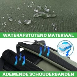 Brisby Slijtvaste Luiertas – Verzorgingstas - Two Tone Groen En Zwart - Inclusief Verschoonmatje - Isoleervakken - Met Geïntegreerde Kinderwagen Haken -Baby Kinderwagen Serie Winkel 1200x1200 320