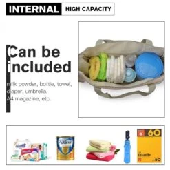 Miss Lulu Luiertas - 5-delige Verzorgingstas Set - Grijs (9026 GY) -Baby Kinderwagen Serie Winkel 1200x1200 338