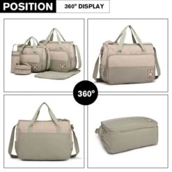 Miss Lulu Luiertas - 5-delige Verzorgingstas Set - Grijs (9026 GY) -Baby Kinderwagen Serie Winkel 1200x1200 339