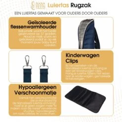 NanaBeebi Luiertas - Rugzak - Met Isoleervak - Blauw- Inclusief Flessenwarmhouder En Kinderwagenhaken 11 NanaBeebi Luiertas - Rugzak - Met Isoleervak - Blauw- Inclusief Flessenwarmhouder En Kinderwagenhaken -Baby Kinderwagen Serie Winkel 1200x1200 342
