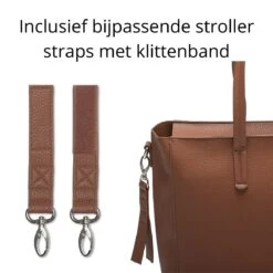 Snoozzz Luiertas Luxe Verzorgingstas – Inclusief Uitneembare Tas Organizer Met Thermovak, Stroller Hooks En Verschoningsmatje - Cognac -Baby Kinderwagen Serie Winkel 1200x1200 354