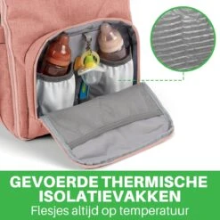 Brisby Slijtvaste Luiertas – Verzorgingstas – Met Buggymontage - Roze -Baby Kinderwagen Serie Winkel 1200x1200 377