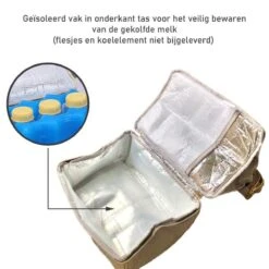 Rose & Ollie Kolftas Rugtas Grijs - Koeltas Moedermelk -Baby Kinderwagen Serie Winkel 1200x1200 425