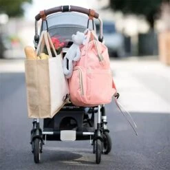 Merkloos Kinderwagen Tassenhaakjes - Haakjes Voor Tassen - Set Van 2 - Extra Stevig - Buggy Haakjes - Bruin -Baby Kinderwagen Serie Winkel 1200x1200 498