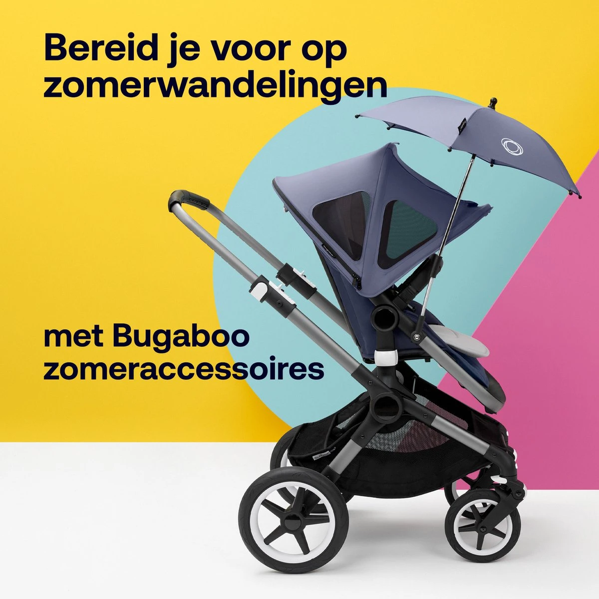 Bugaboo Kinderwagen Parasol - Zwart 8 Bugaboo Kinderwagen Parasol - Zwart - Afbeelding 8