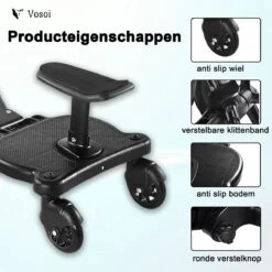 Vosoi - Meerijdplankje - Kinderwagen - Buggy's - Onderweg - Universeel - Verstelbaar - Zitje - Onderweg - 2 Wielen - Kinderwagen Accessoires 9 Vosoi - Meerijdplankje - Kinderwagen - Buggy's - Onderweg - Universeel - Verstelbaar - Zitje - Onderweg - 2 Wielen - Kinderwagen Accessoires -Baby Kinderwagen Serie Winkel 1200x1200 624