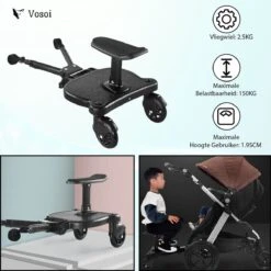 Vosoi - Meerijdplankje - Kinderwagen - Buggy's - Onderweg - Universeel - Verstelbaar - Zitje - Onderweg - 2 Wielen - Kinderwagen Accessoires 11 Vosoi - Meerijdplankje - Kinderwagen - Buggy's - Onderweg - Universeel - Verstelbaar - Zitje - Onderweg - 2 Wielen - Kinderwagen Accessoires -Baby Kinderwagen Serie Winkel 1200x1200 626