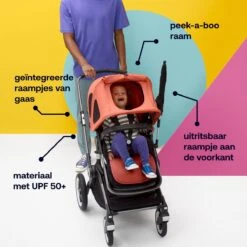 Bugaboo Fox3/Cameleon3 Breezy Zonnekap - Pine Green -Baby Kinderwagen Serie Winkel 1200x1200 663