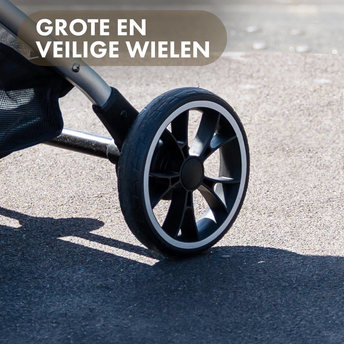 Deryan Luxe Rolo Luxe Lichtgewicht Buggy - Zoo Creme 8 Deryan Luxe Rolo Luxe Lichtgewicht Buggy - Zoo Creme - Afbeelding 8