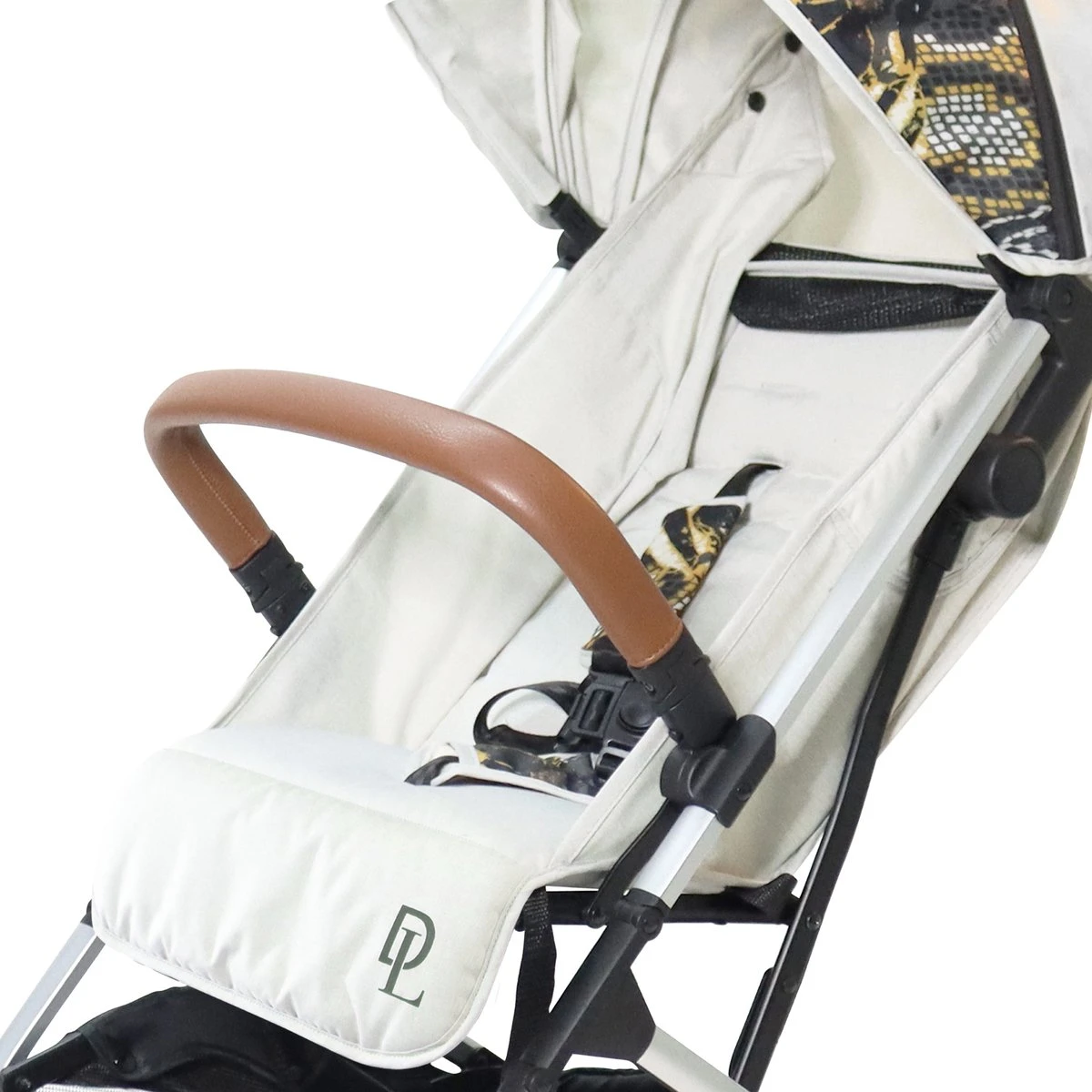 Deryan Luxe Rolo Luxe Lichtgewicht Buggy - Zoo Creme 15 Deryan Luxe Rolo Luxe Lichtgewicht Buggy - Zoo Creme - Afbeelding 15
