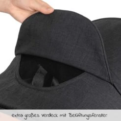 Hauck UpTown Buggy - Met één Hand Opvouwbaar - Zwart -Baby Kinderwagen Serie Winkel 1200x1200 863