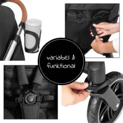 Hauck UpTown Buggy - Met één Hand Opvouwbaar - Zwart -Baby Kinderwagen Serie Winkel 1200x1200 864