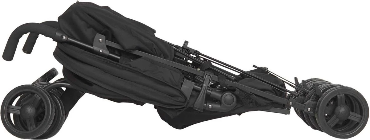 Prénatal Duo Buggy - Tweeling Buggy Inclusief Regenhoes - Verstelbare Kinderwagen - Inklapbare Wandelwagen - Plooibuggy - Zwart 5 Prénatal Duo Buggy - Tweeling Buggy Inclusief Regenhoes - Verstelbare Kinderwagen - Inklapbare Wandelwagen - Plooibuggy - Zwart - Afbeelding 5