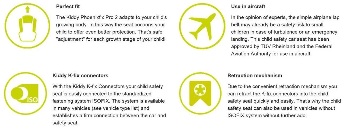 Kiddy Autostoeltje Phoenixfix Pro2 Groep 1 Zwart 41542PF069 2 Kiddy Autostoeltje Phoenixfix Pro2 Groep 1 Zwart 41542PF069 - Afbeelding 2