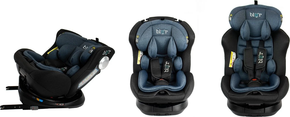 Blij'r Maja - Autostoel Met IsoFix - Groep 0-1-2-3 Autostoel Voor Kinderen Van 0 Tot 12 Jaar - Donker Blauw 15 Blij'r Maja - Autostoel Met IsoFix - Groep 0-1-2-3 Autostoel Voor Kinderen Van 0 Tot 12 Jaar - Donker Blauw - Afbeelding 15